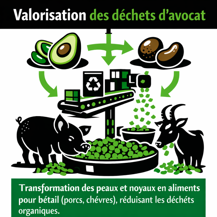 Valorisation des déchets d'avocat en alimentation animale
